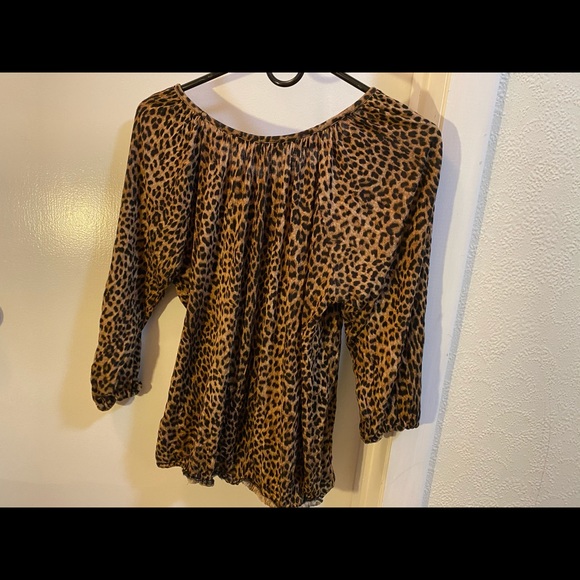 Animal Print Soft Blouse - Picture 2 of 4